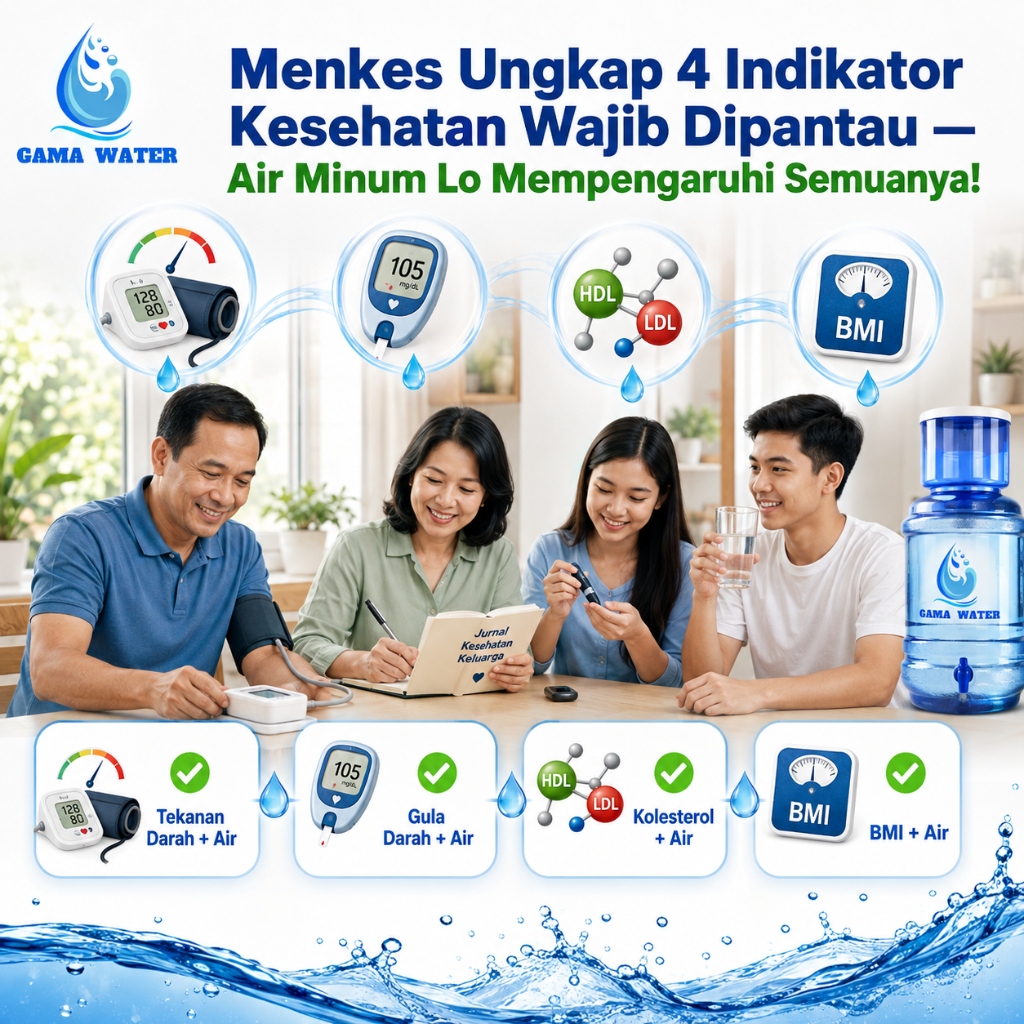 Menkes Ungkap 4 Indikator Kesehatan yang Wajib Lo Pantau — dan Kenapa Air Minum yang Lo Konsumsi Setiap Hari Mempengaruhi Keempatnya!