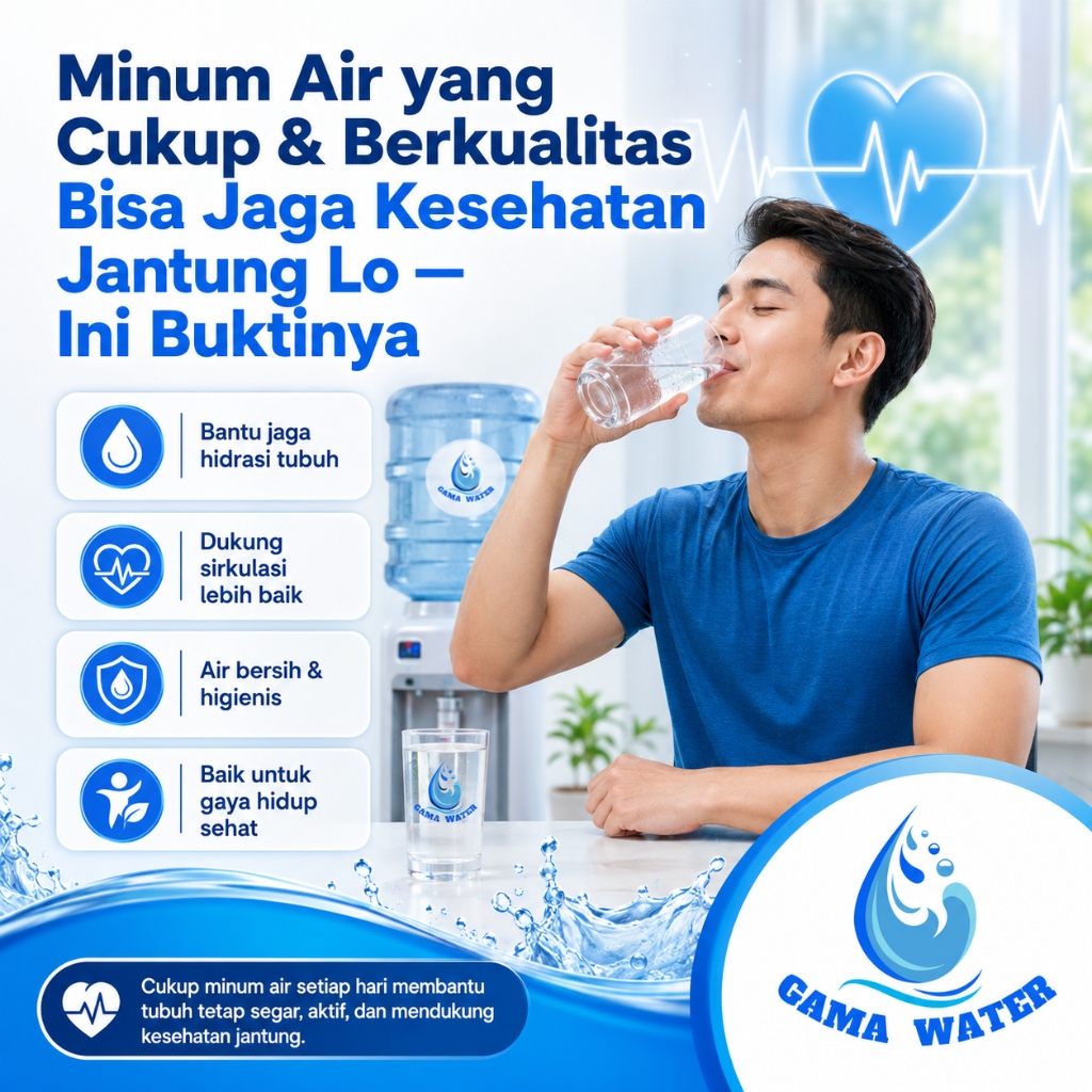 Minum Air yang Cukup & Berkualitas Bisa Jaga Kesehatan Jantung Lo — Ini Buktinya
