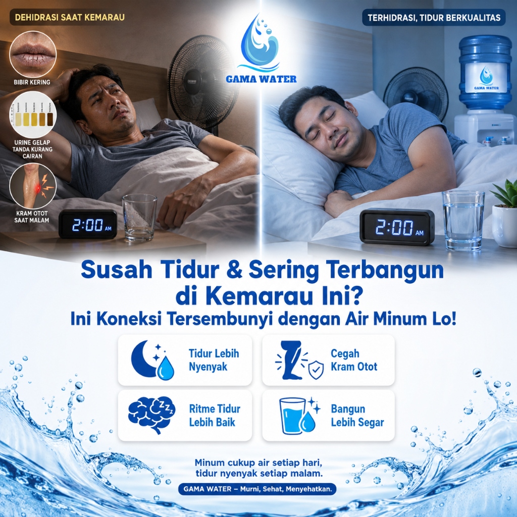 Susah Tidur, Sering Terbangun, atau Bangun Tidak Segar? Ini Koneksi Tersembunyi dengan Air Minum yang Hampir Tidak Pernah Dibahas!