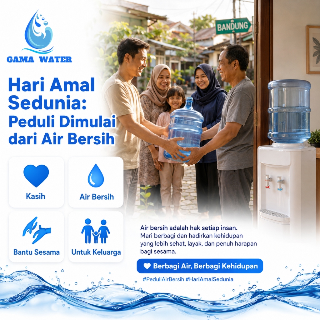 Hari Amal Sedunia: Akses Air Bersih Juga Bentuk Kepedulian