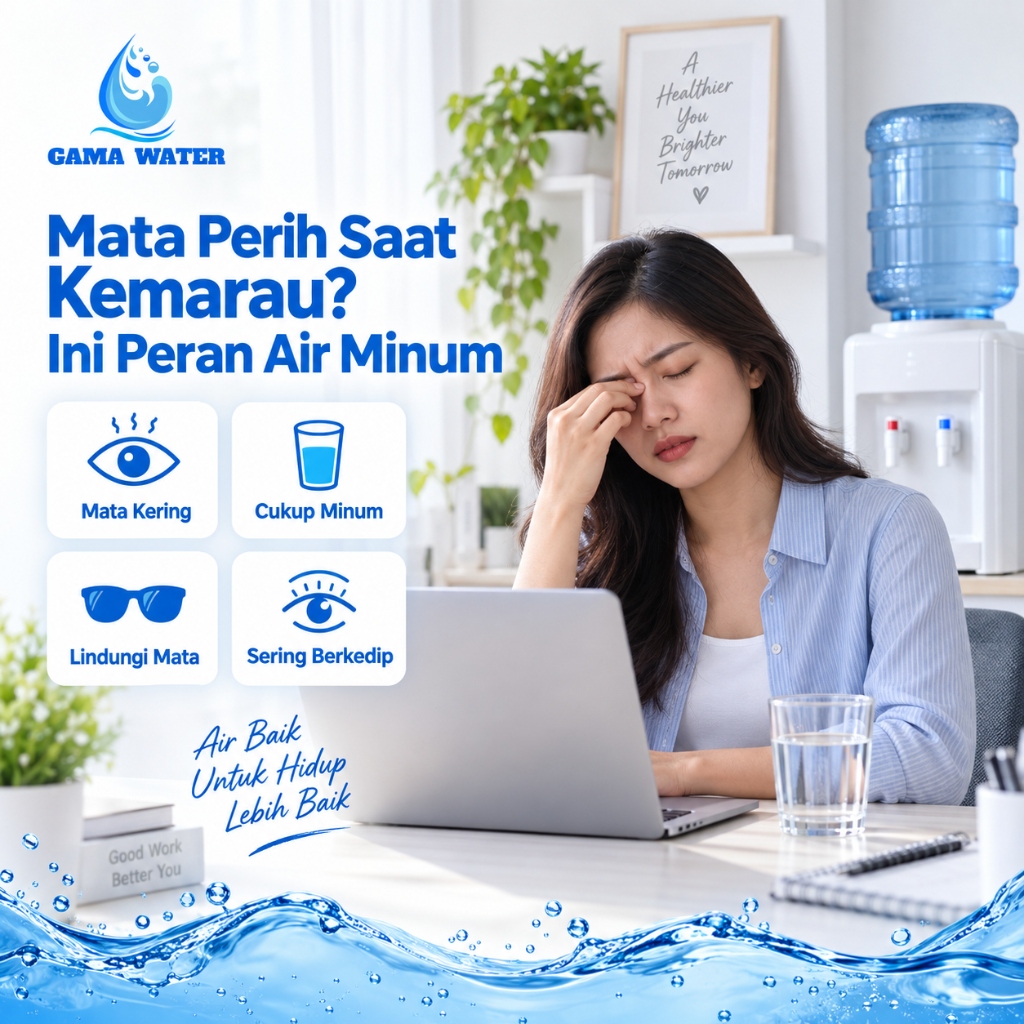 Mata Kering & Perih di Musim Kemarau? Ini Peran Air Minum