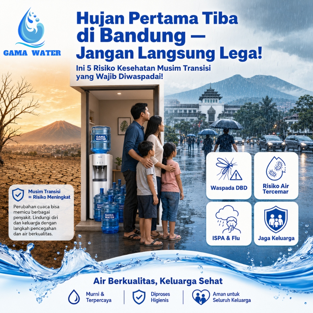 Hujan Pertama Akhirnya Tiba di Bandung — tapi Jangan Langsung Lega! Musim Transisi Justru Bawa 5 Risiko Kesehatan Baru yang Wajib Keluarga Lo Waspadai!