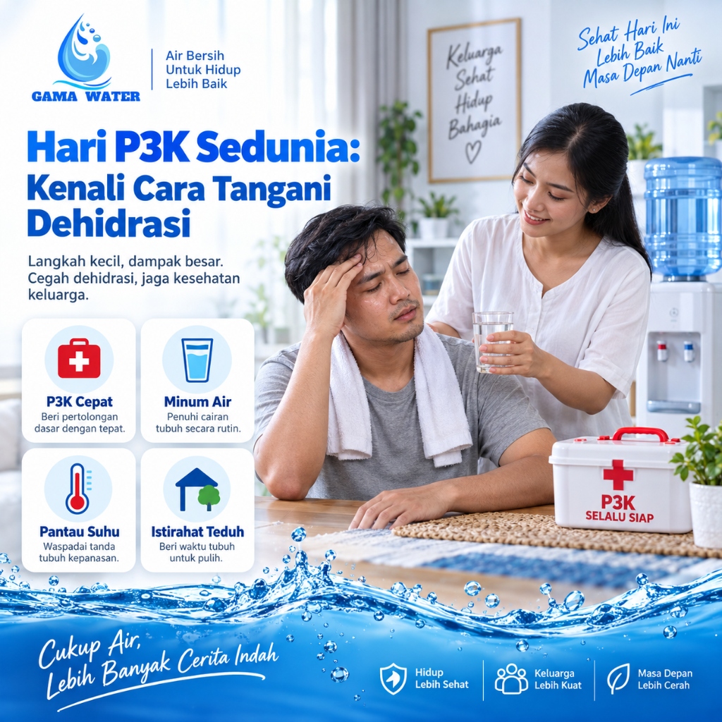 Hari P3K Sedunia: Cara Tangani Dehidrasi & Heat Exhaustion