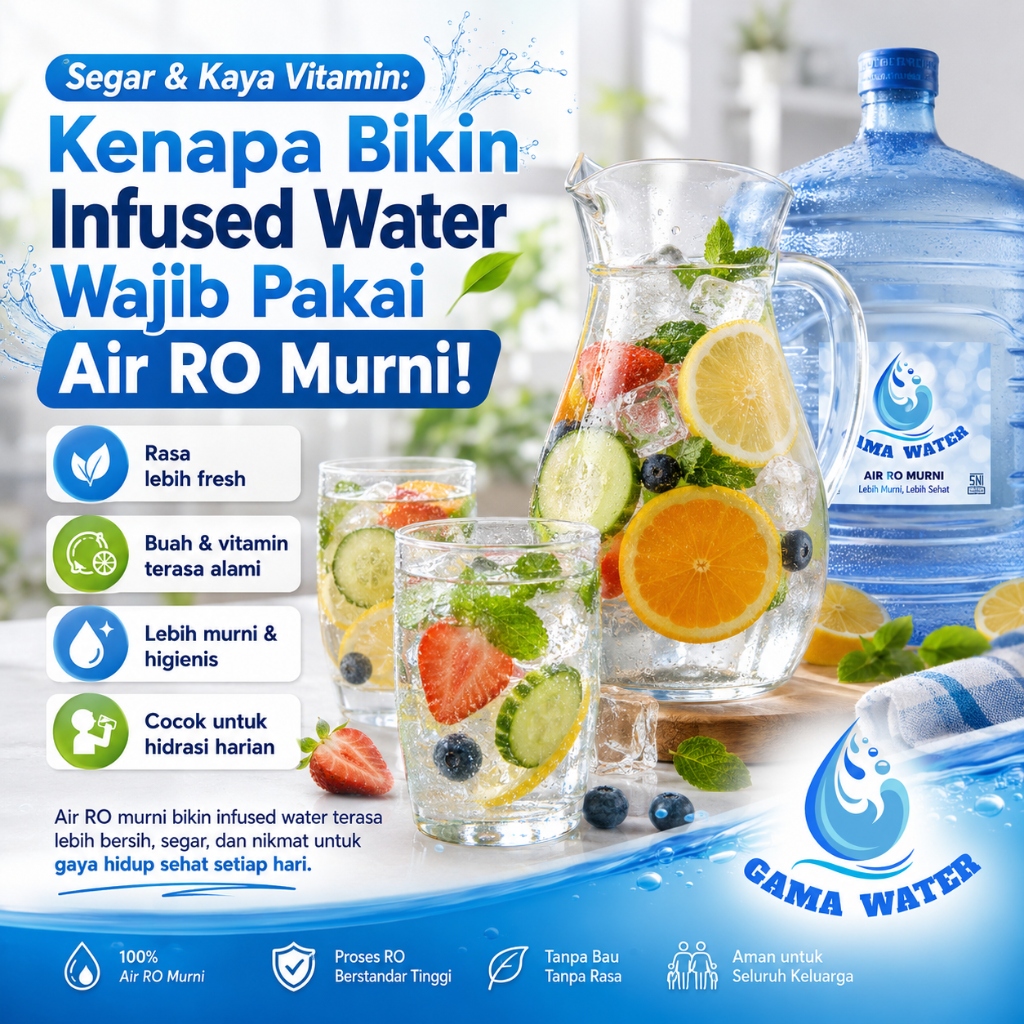 Segar & Kaya Vitamin: Kenapa Bikin Infused Water Wajib Pakai Air RO Murni!