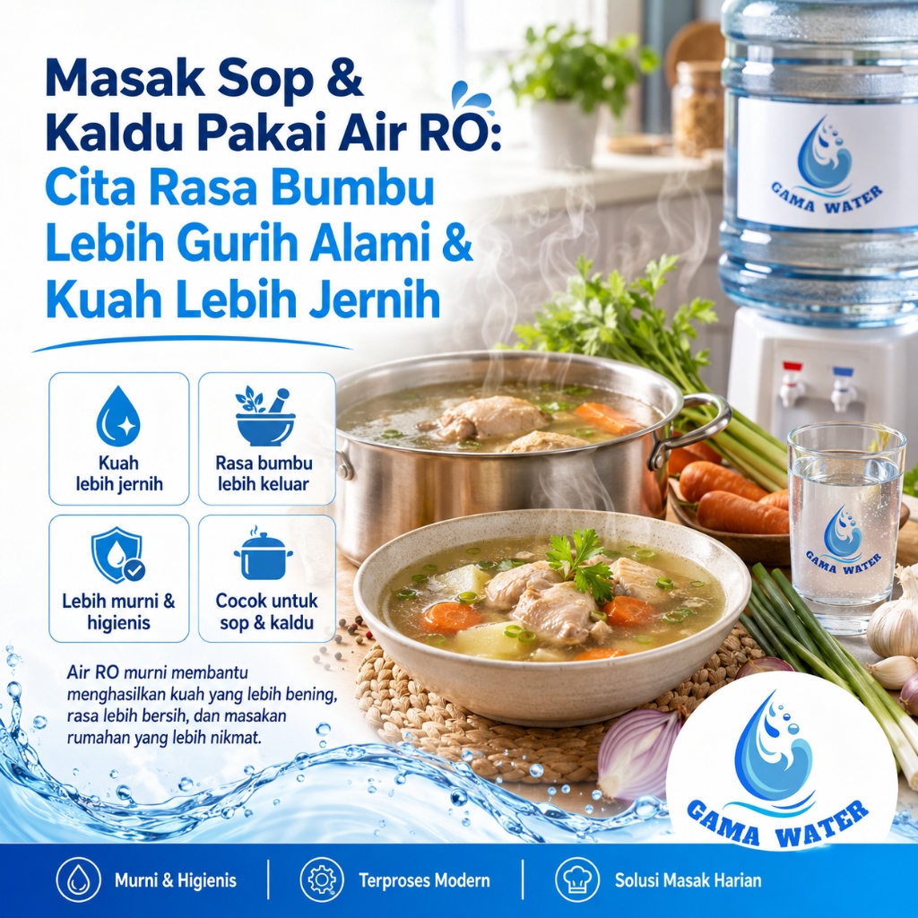 Masak Sop & Kaldu Pakai Air RO: Cita Rasa Bumbu Lebih Gurih Alami & Kuah Lebih Jernih
