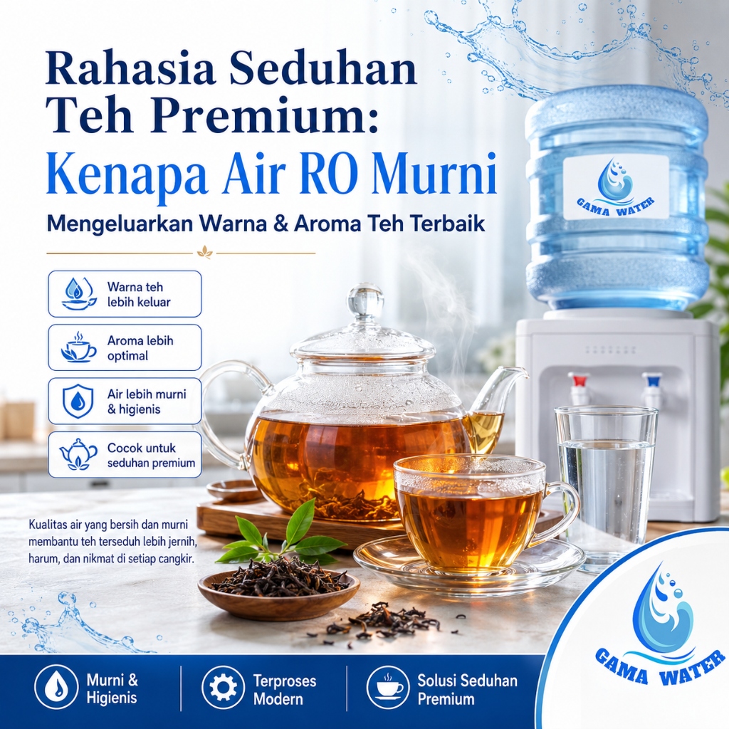 Rahasia Seduhan Teh Premium: Kenapa Air RO Murni Mengeluarkan Warna & Aroma Teh Terbaik