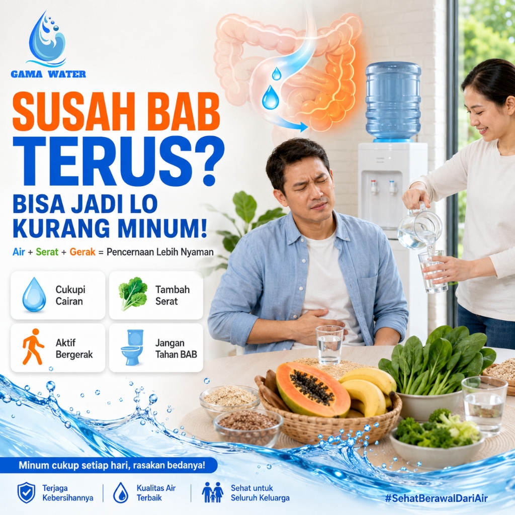 Susah BAB Terus di Kemarau? Jangan Cuma Salahin Makanan — Bisa Jadi Tubuh Lo Kurang Minum!