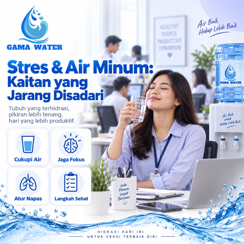 Stres & Air Minum: Kaitan yang Jarang Disadari, Ini Faktanya
