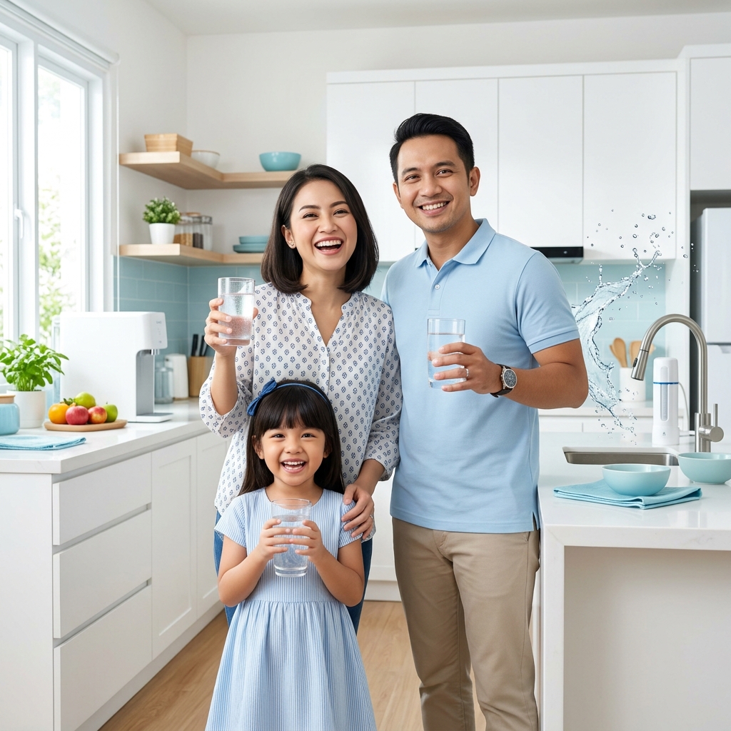 Keluarga Sehat Indonesia Minum Air Gama Water